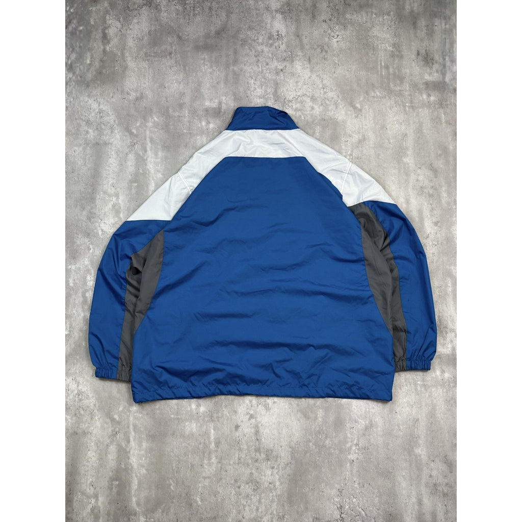 Vintage Detroit Lions NFL Embroidered Full Zip Nylon Windbreaker Jacket Size XL