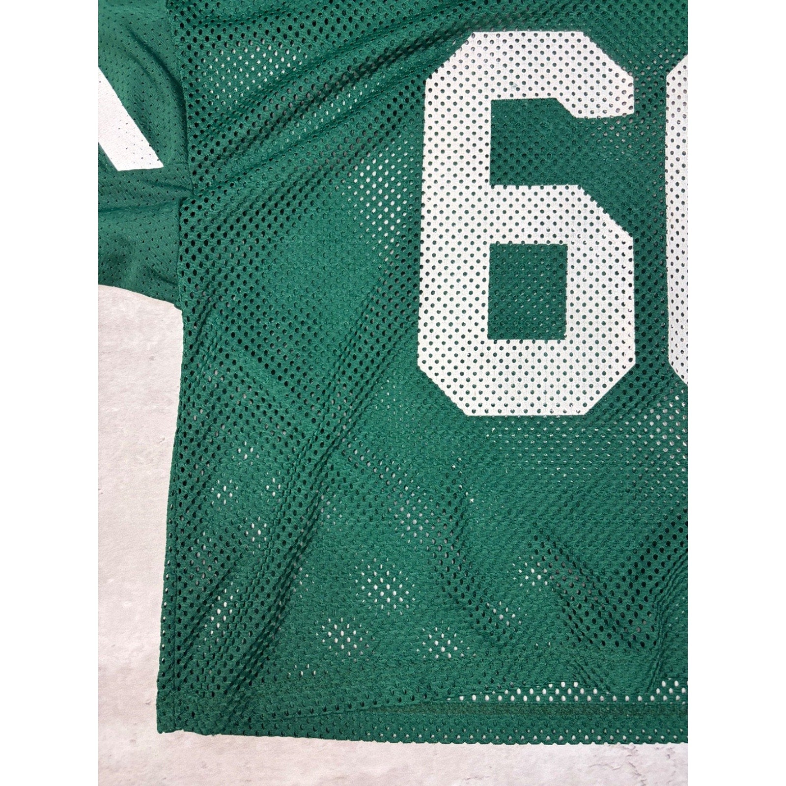Vintage 80s/90s Tulane Wave #60 NCAA Loose Mesh Warm Up Football Jersey Size XL