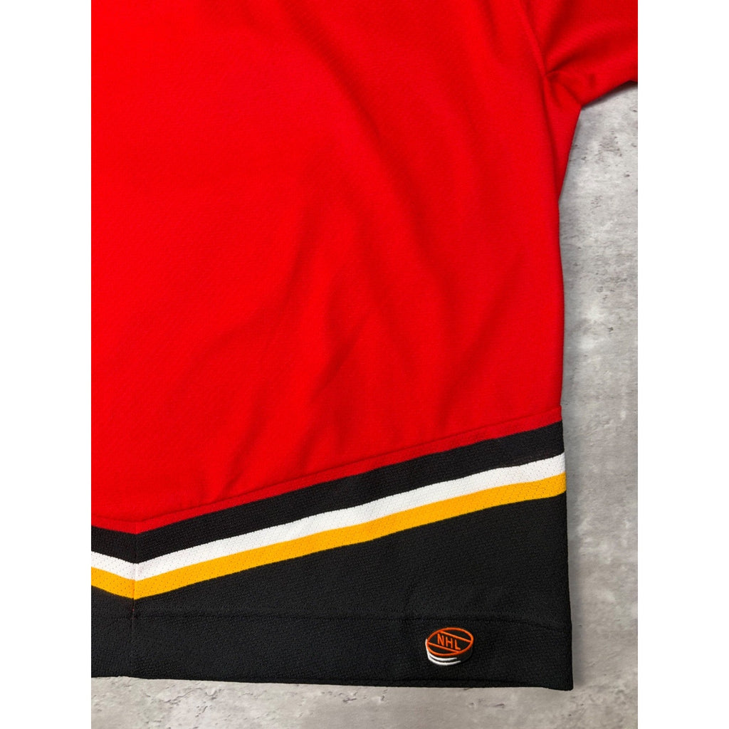 Vintage 90s Calgary Flames NHL CCM Stitched Hockey Jersey Size XL