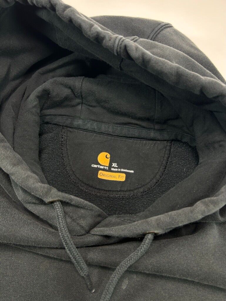 Carhartt Original Fit Workwear Pullover Hooded Sweatshirt Size XL Black