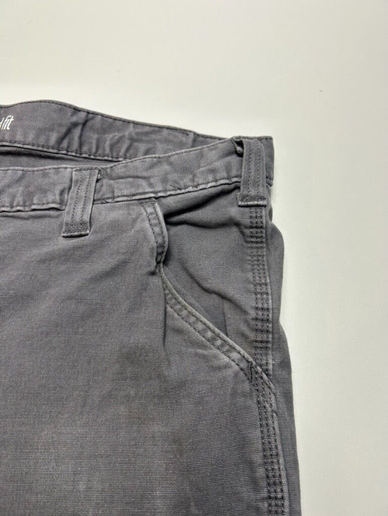 Carhartt Relaxed Fit Canvas Workwear 5 Pocket Pants 41W Gray