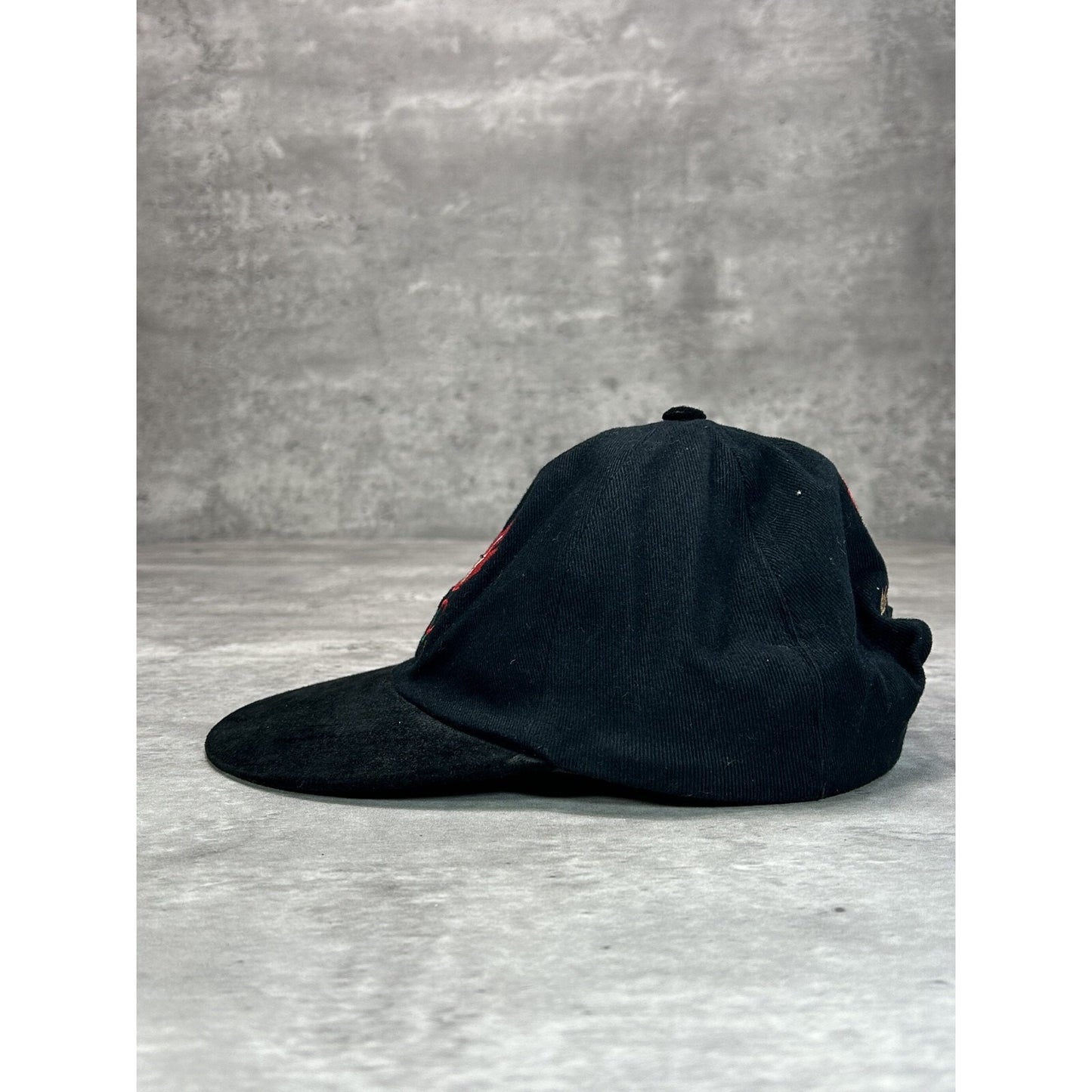 Vintage 90s Canada Olympics Embroidered Logo Strapback Hat OSFA Black