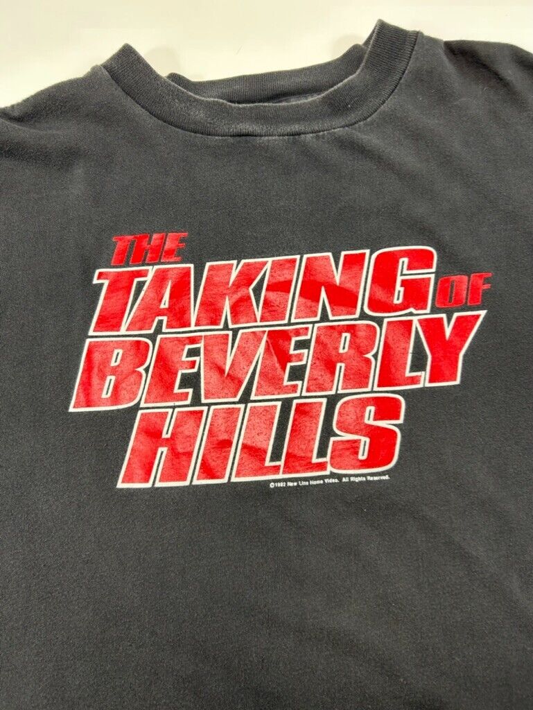 Vintage 1992 The Taking Of Beverly Hills Movie Promo Graphic T-Shirt Size Large