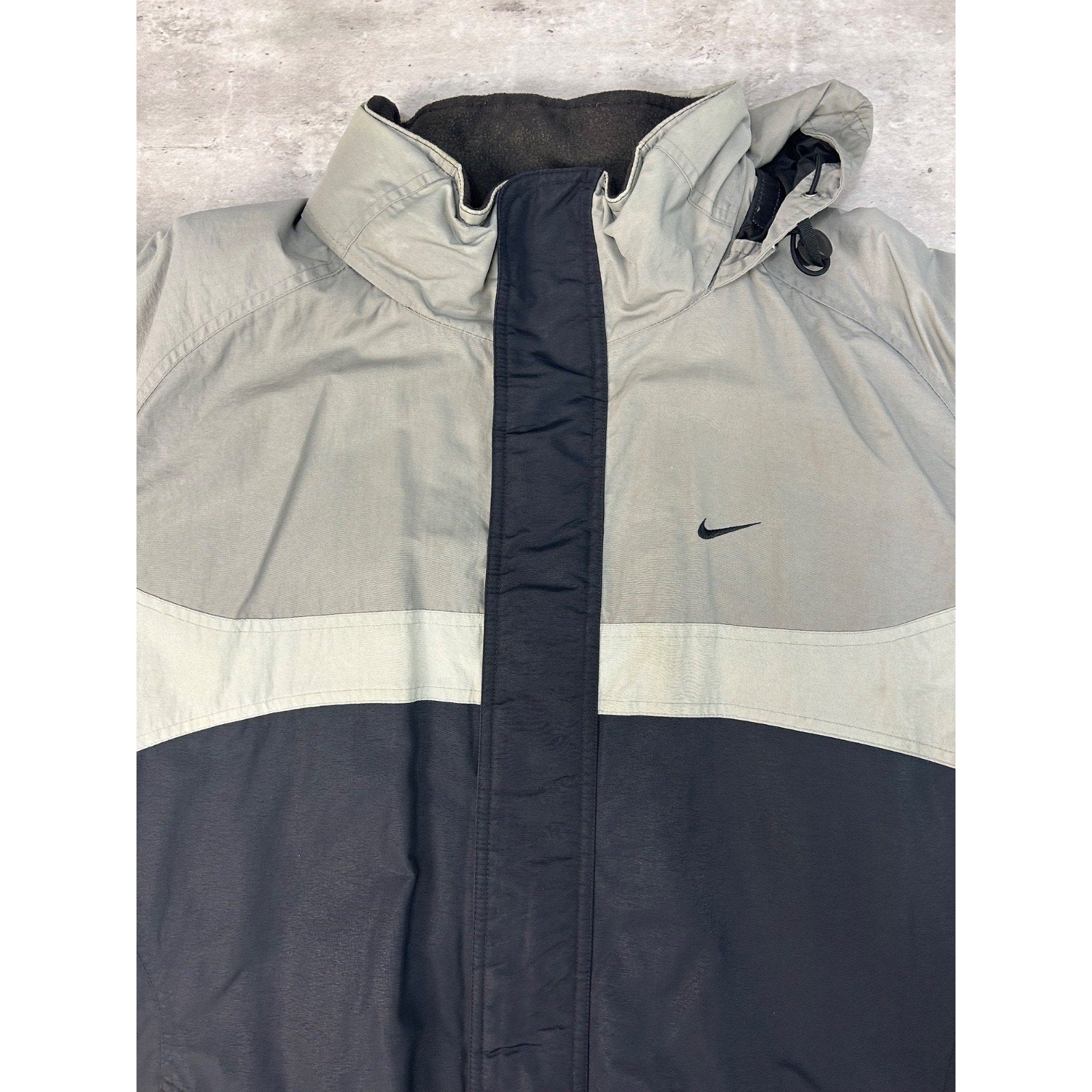 Vintage 2000s Nike Embroidered Swoosh Insulated Full Zip Jacket Size 2XL