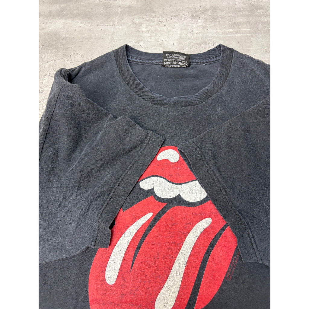 Vintage Rolling Stones Rock Music Classic Logo Graphic Band T-Shirt Size XL