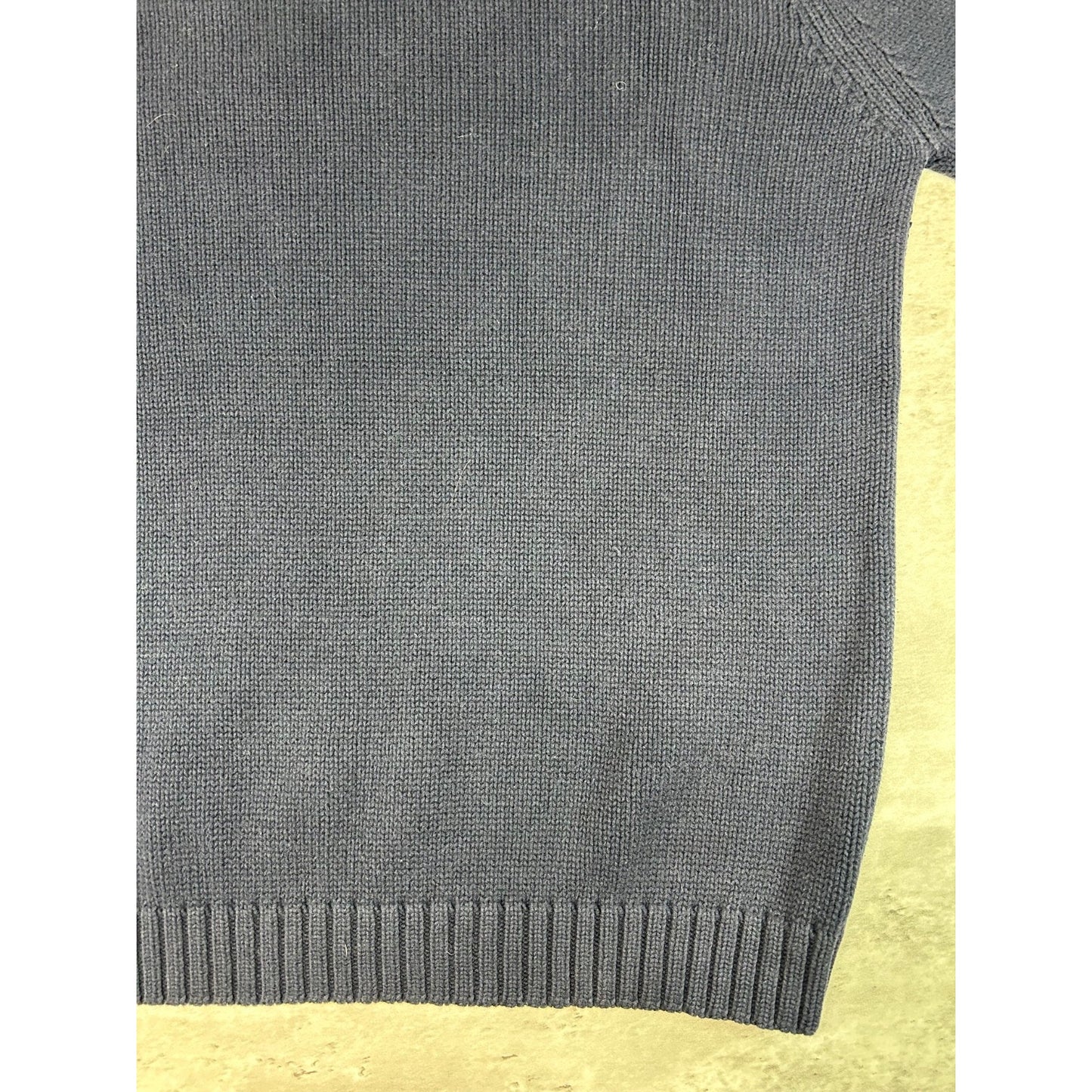 Vintage Chaps Embroidered Crest Pullover Ribbed Knit Sweater Size Large