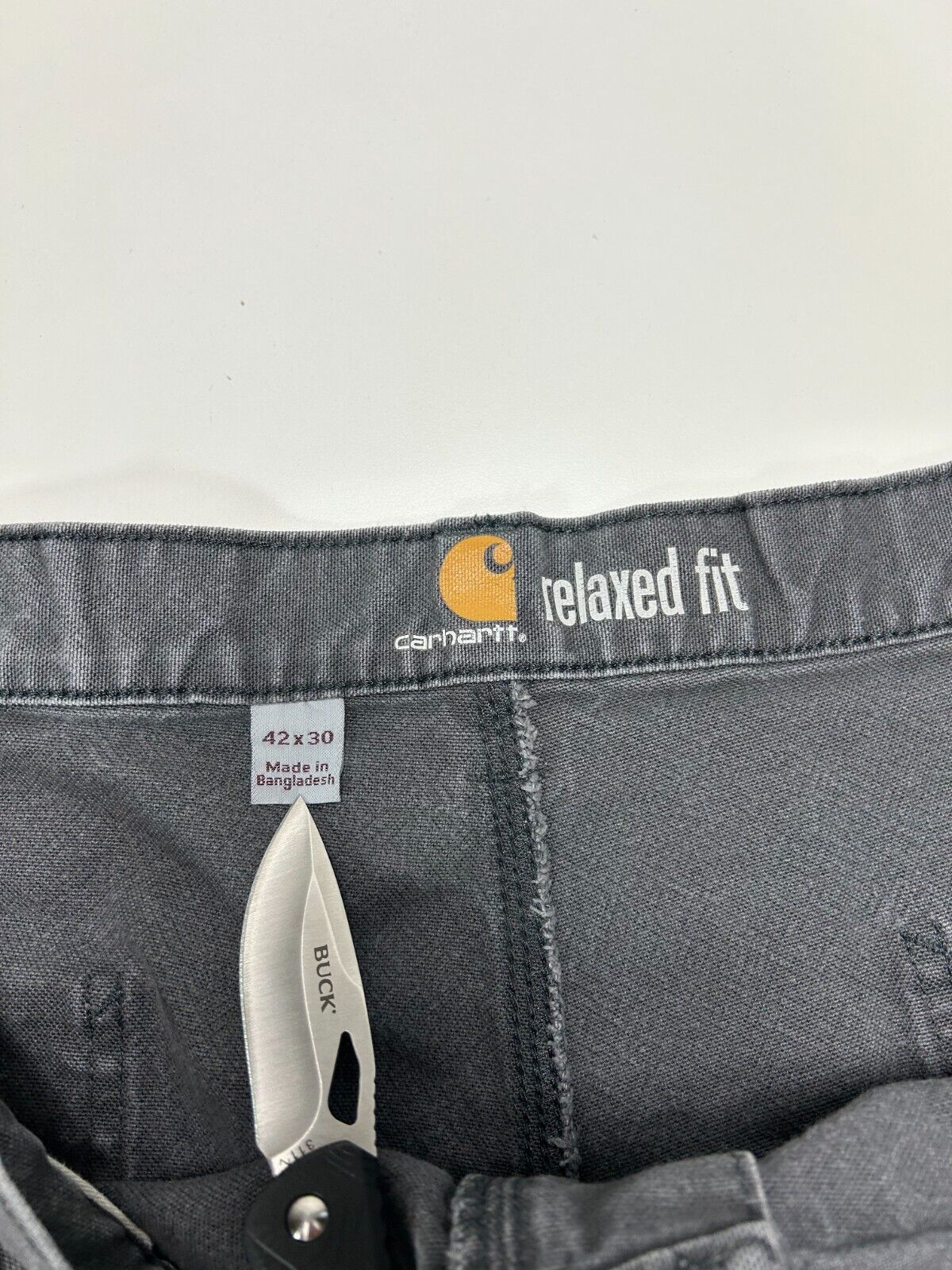 Carhartt Relaxed Fit Canvas Work Wear Carpenter Double Knee Pants Size 41W