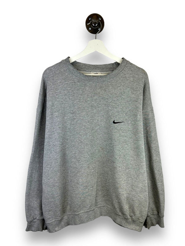 Vintage 90s Nike Embroidered Mini Swoosh Crewneck Sweatshirt Size Large