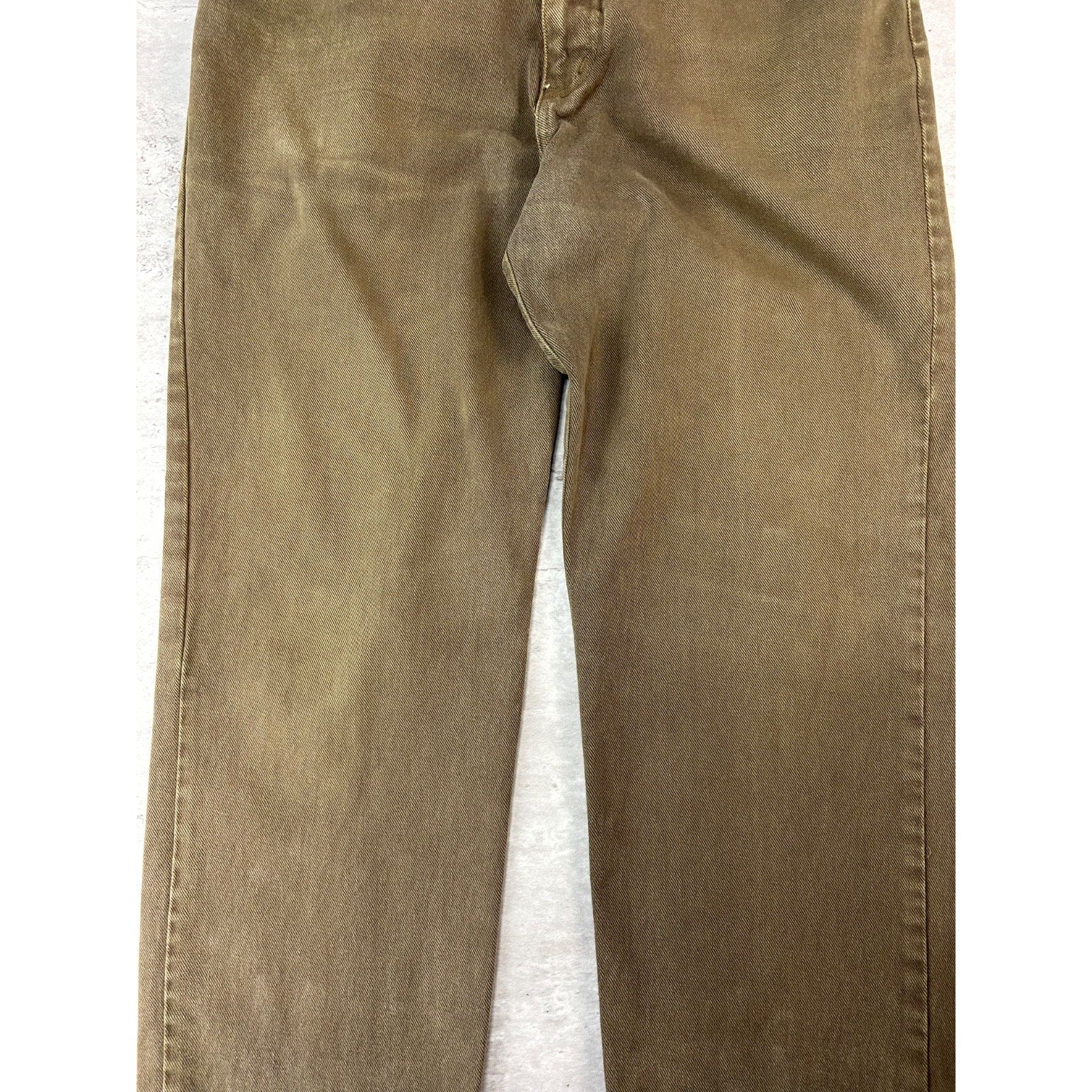 Vintage 90s Guess Jeans Baggy Fit Green Denim Pants Size 34