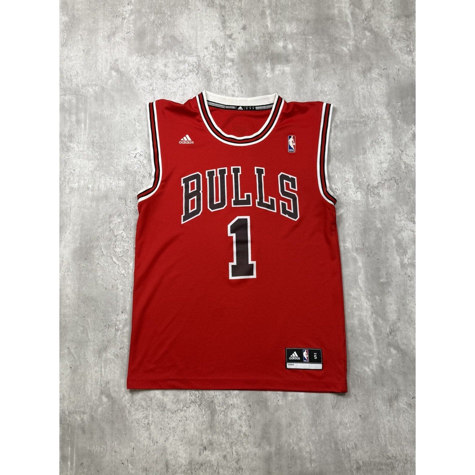 Derrick Rose #1 Chicago Bulls NBA Adidas Basketball Jersey Size Small