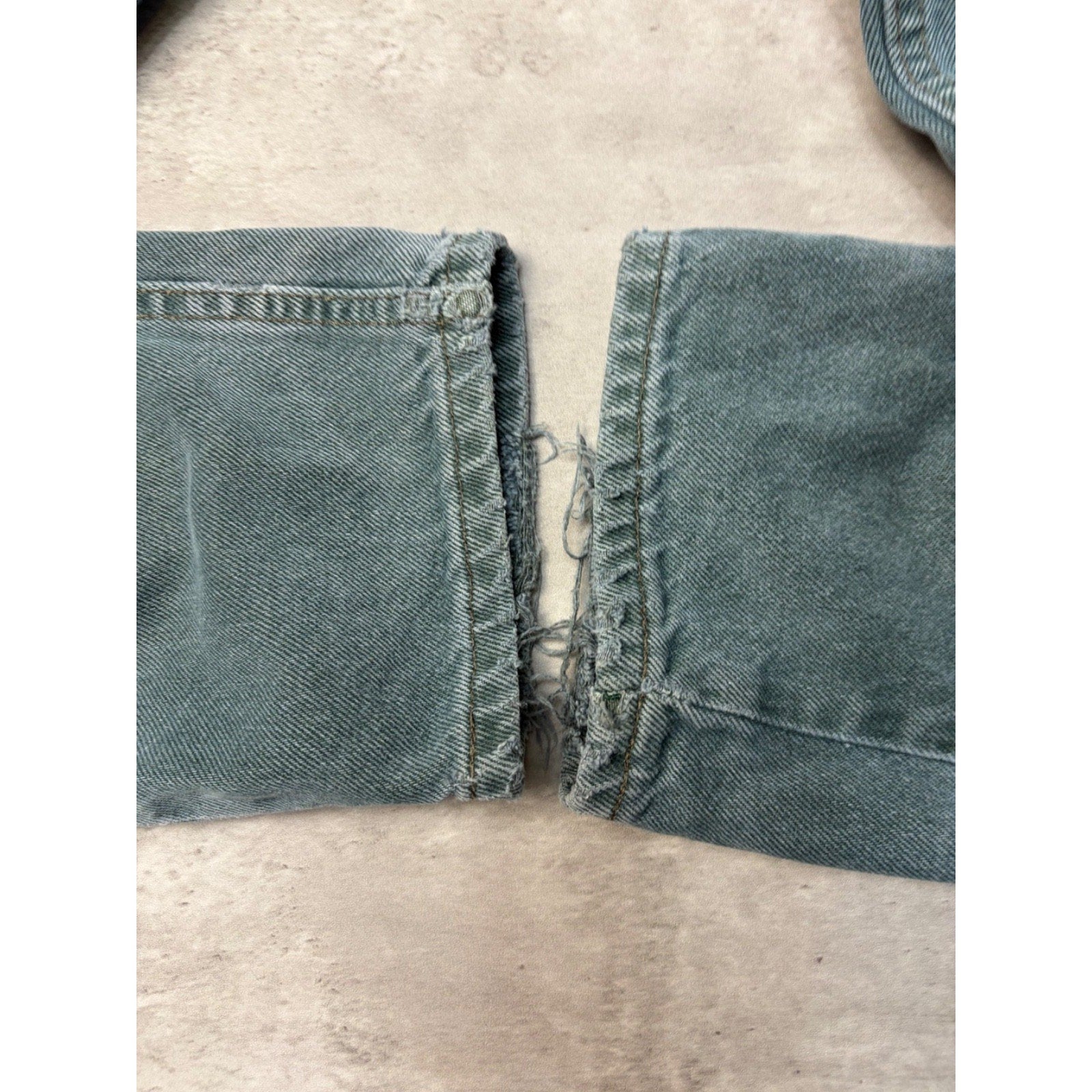 Vintage Levis Black Tab Green Wash Denim Pants Size 28
