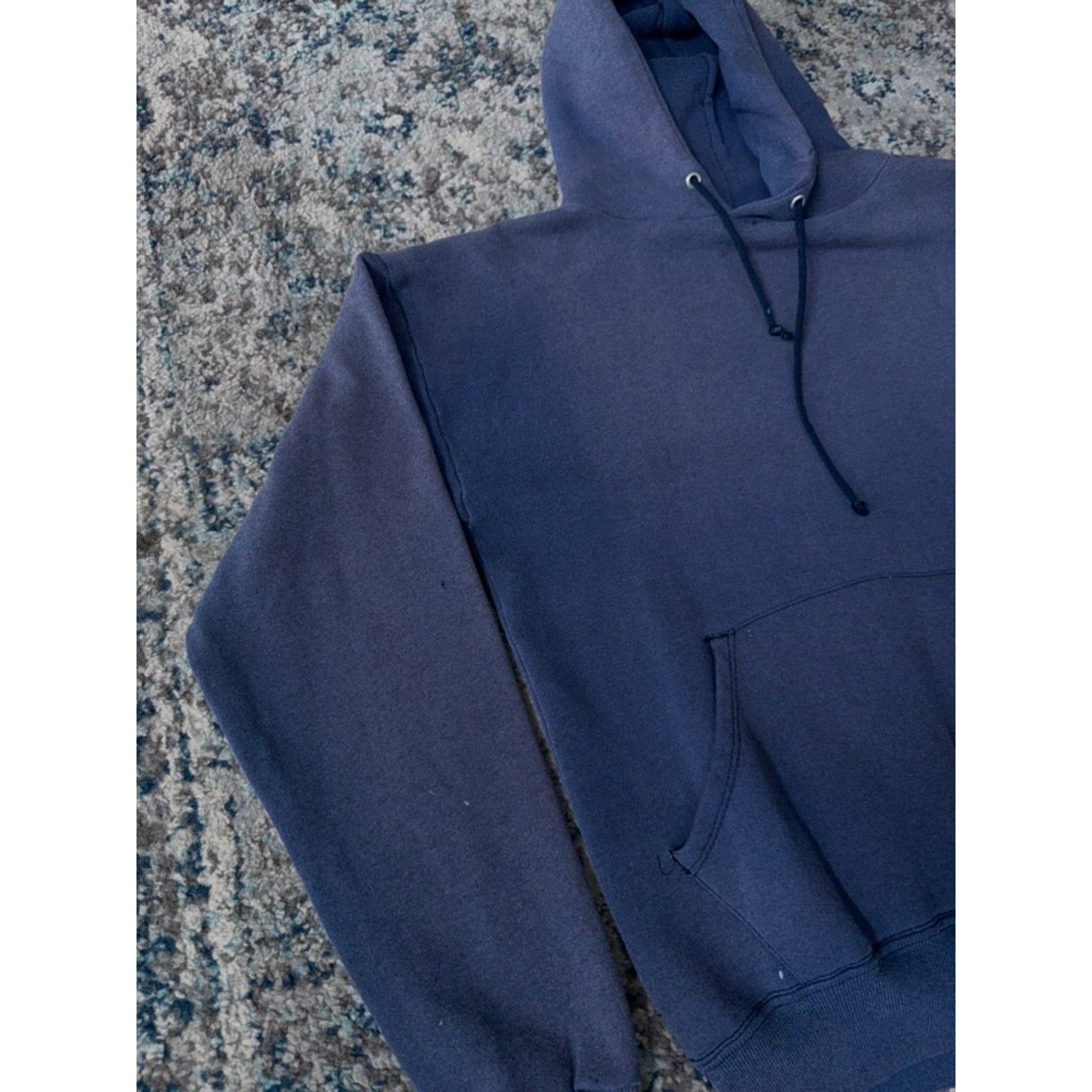 Vintage 90s Wear Guard Blank Hooded Pullover Sweatshirt Size Small