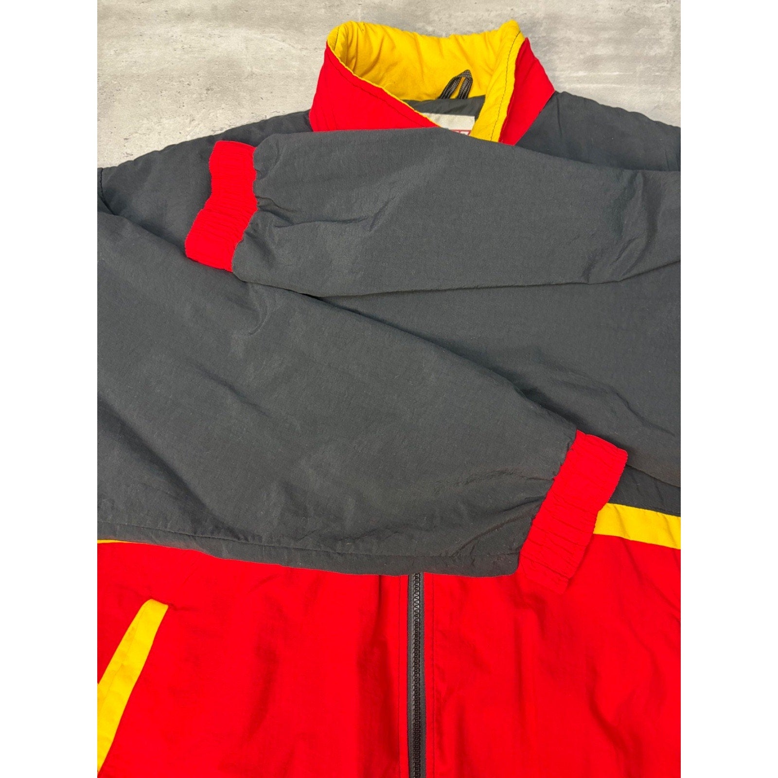 Vintage 90s Ernie Irvan #28 Nascar Texaco Racing Windbreaker Jacket Size Large