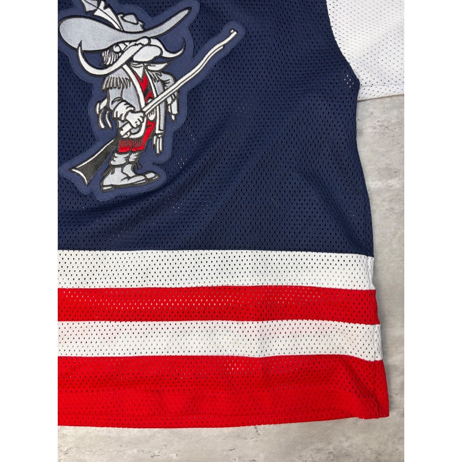 Vintage Mississauga Rebels #4 Stitched Hockey Jersey Size Medium