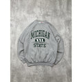 Vintage Michigan State Spartans NCAA Arc Spellout Graphic Sweatshirt Size XL