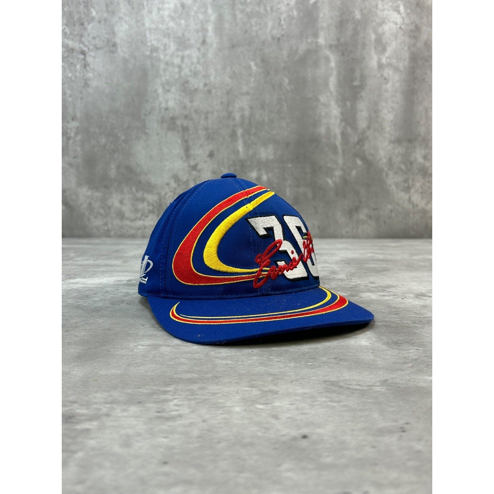 Vintage Ernie Irvine #33 NASCAR Embroidered Logo Athletic Strapback Hat OSFA