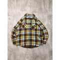 VTG 80s Big Mac Plaid Double Pocket Flannel Long Sleeve Button Up Shirt Size XLT
