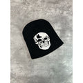 Vintage 2000s Skull Graphic Beanie Hat OSFA