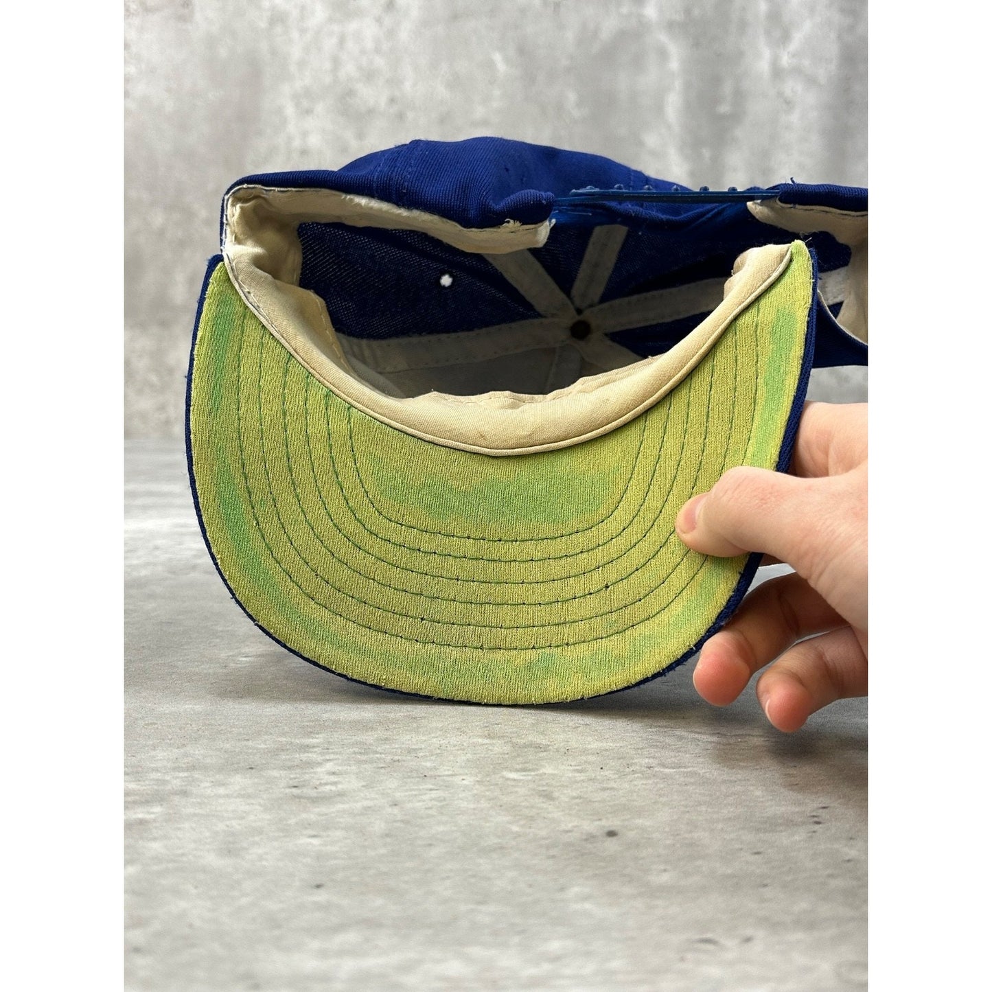 Vintage 80s New York Mets MLB Embroidered Logo Baseball Snapback Hat OSFA