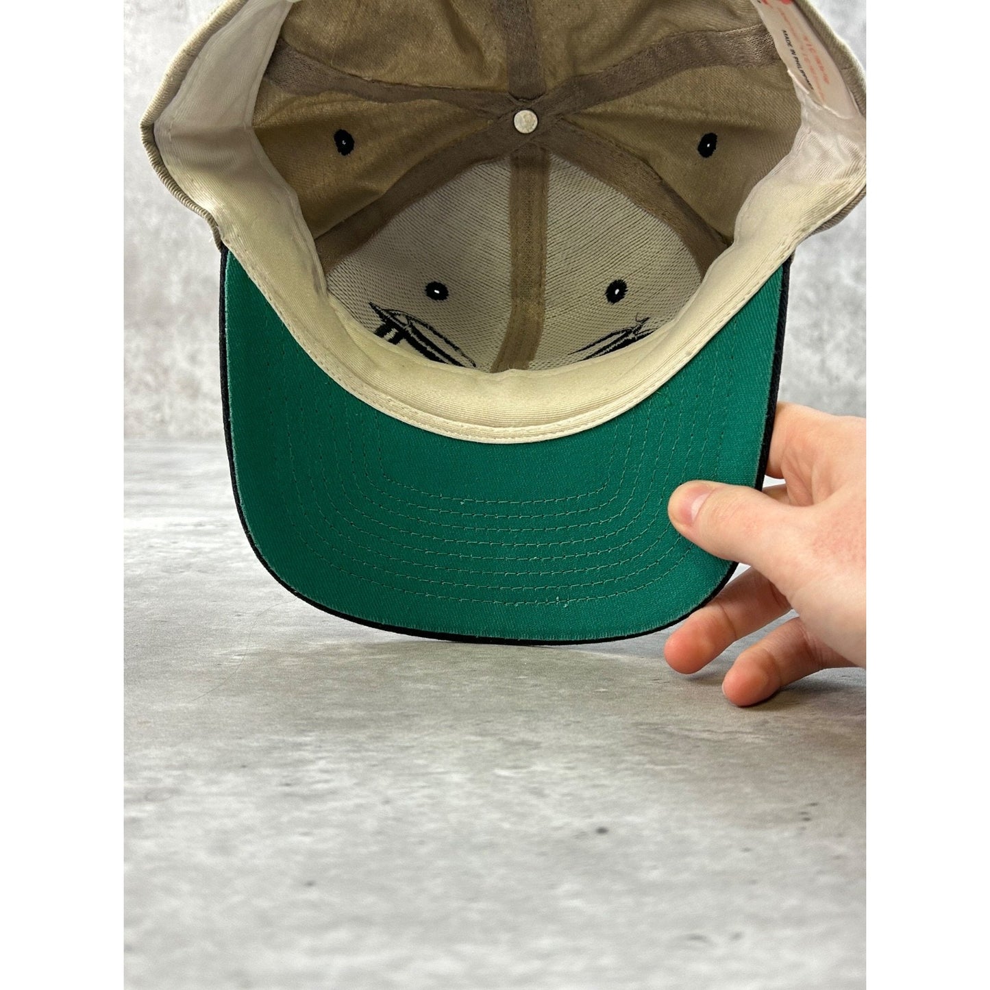 Vintage 90s Looney Tunes Taz Embroidered Character Snapback Hat OSFA