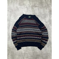 Vintage 90s Jantzen Abstract Pattern Textured Knit Sweater Size Large