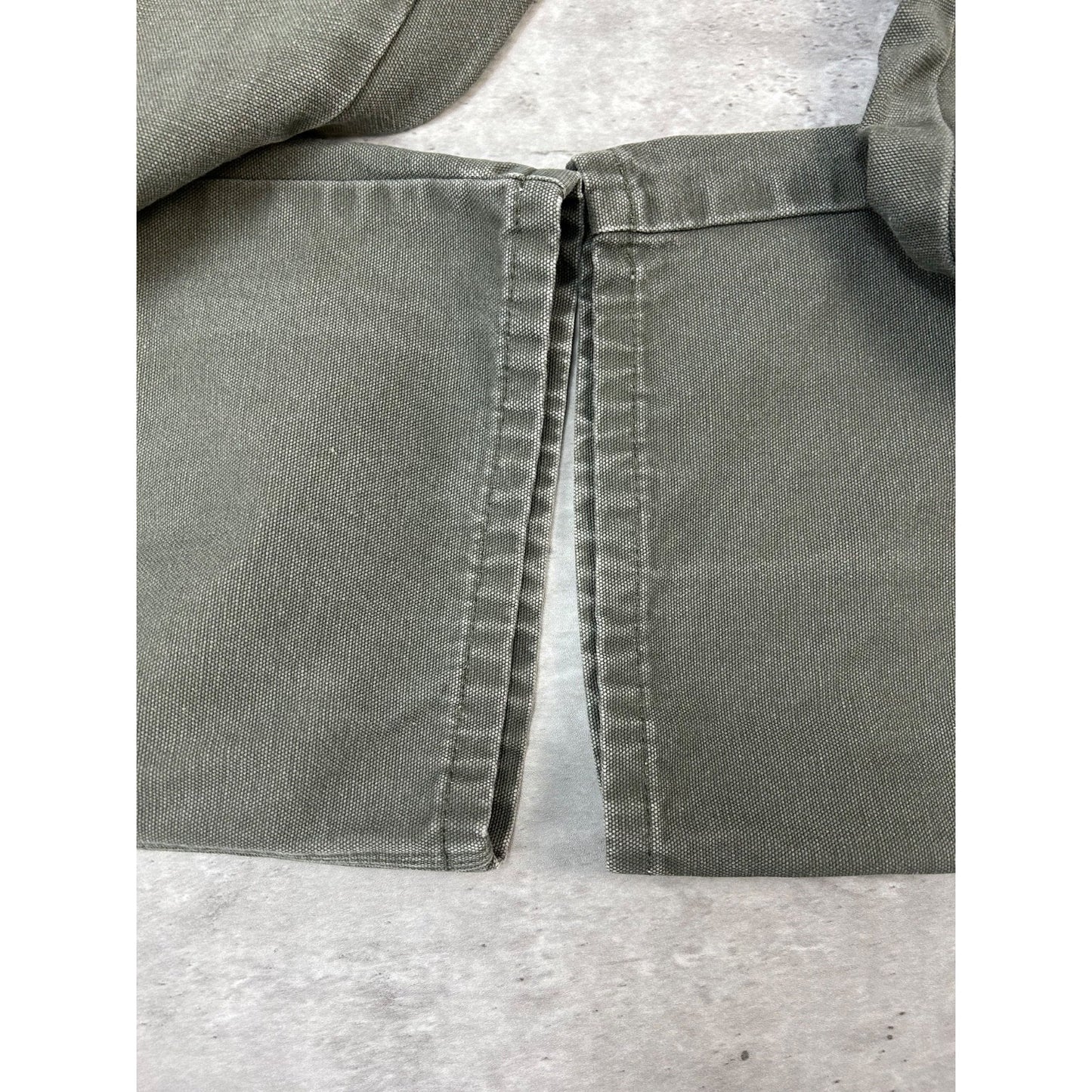 Dickies Canvas Workwear Carpenter Pants Size 37 Green