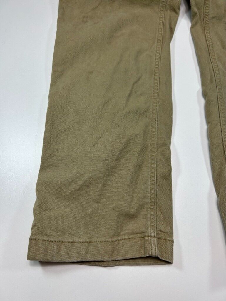 Carhartt Relaxed Fit Canvas Workwear Five Pocket Pants Size 35 Beige