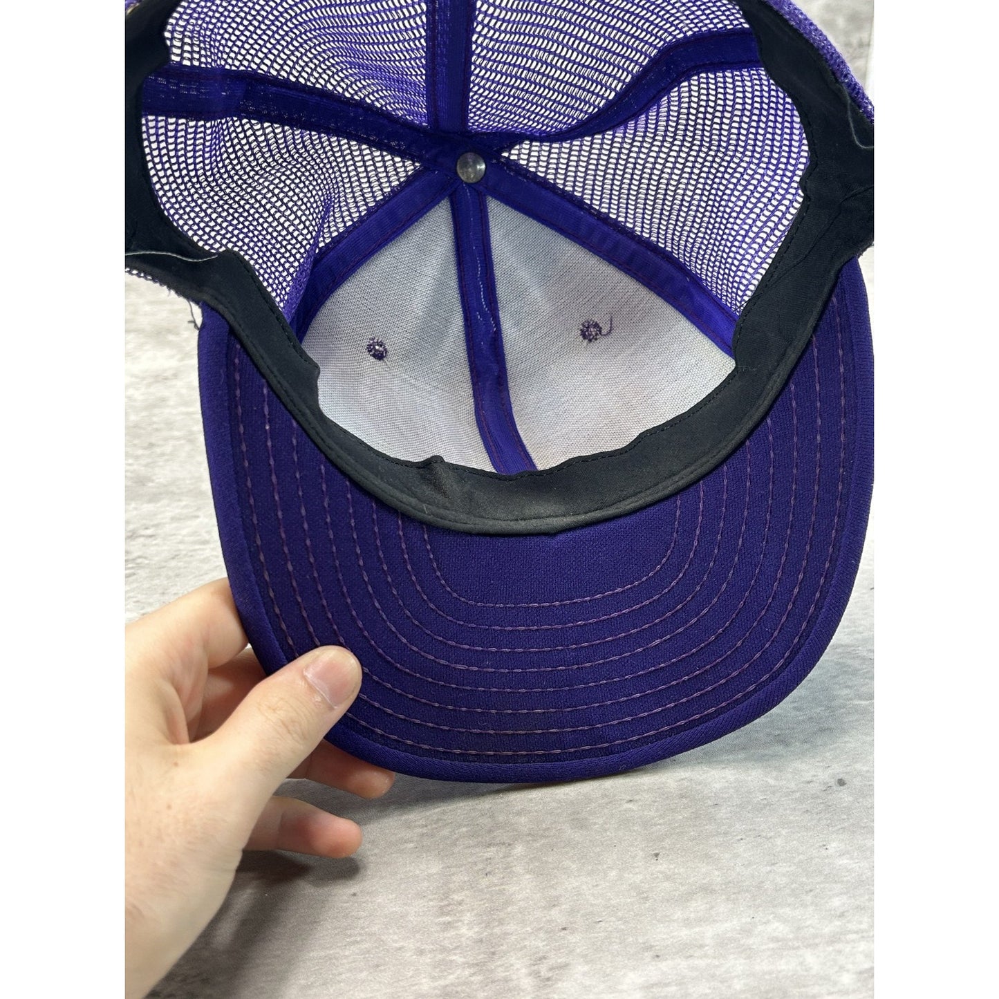 Vintage 90s LSU Tigers NCAA Embroidered Collegiate Trucker Snapback Hat OSFA