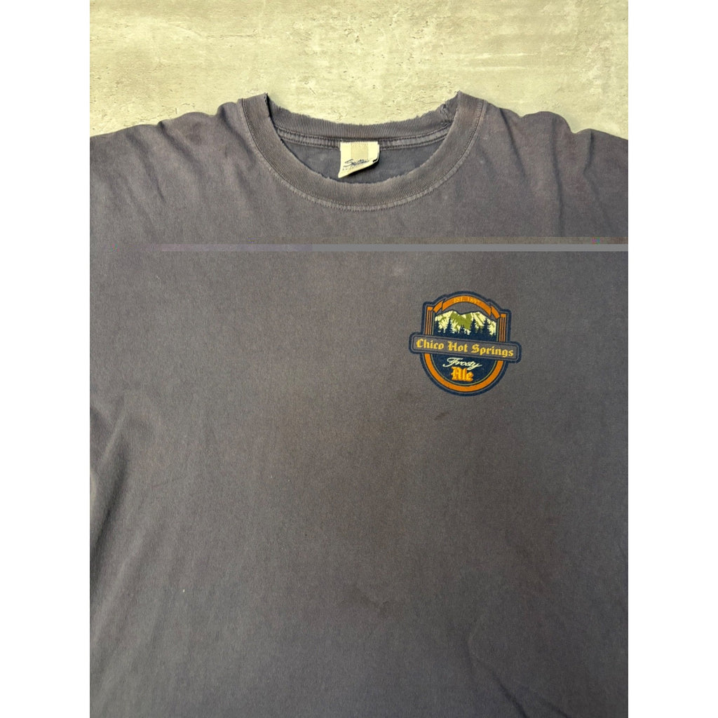 Vintage Chico Hot Springs Destination Graphic Long Sleeve T-Shirt Size XL