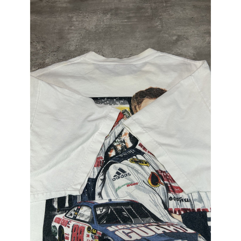 Dale Earnhardt Jr #88 Nascar Portrait Graphic Race T-Shirt Size XXL White