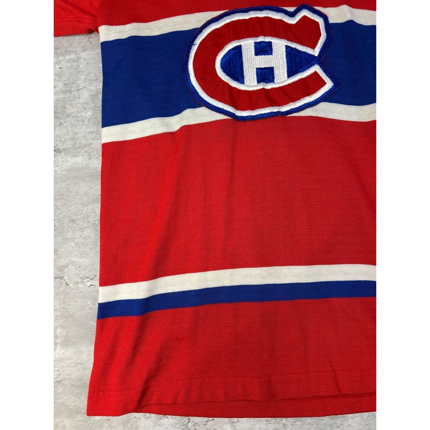 Vintage 70s/80s Montreal Canadiens #19 NHL Stitched Hockey Jersey Size Small