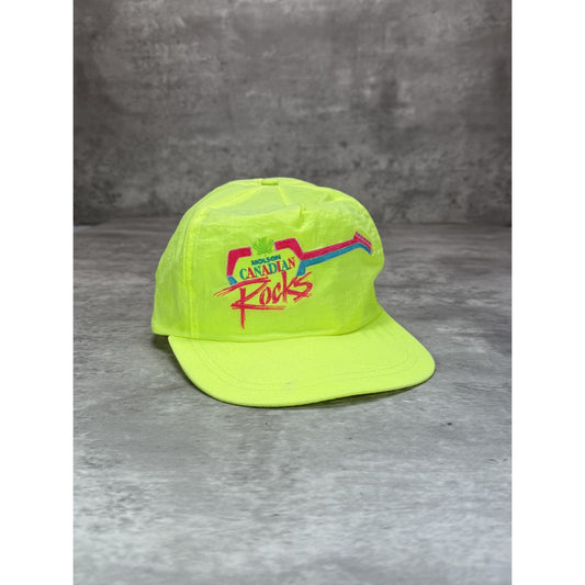 Vintage 90s Molson Canadian Rocks Embroidered Spellout Snapback Hat OSFA