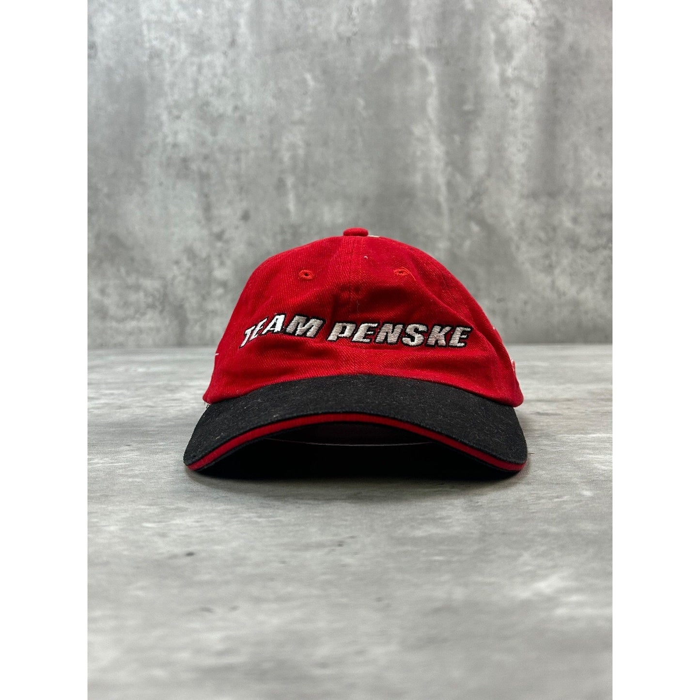 Vintage 2004 Nascar Team Penske Embroidered Spellout Strapback Hat OSFA