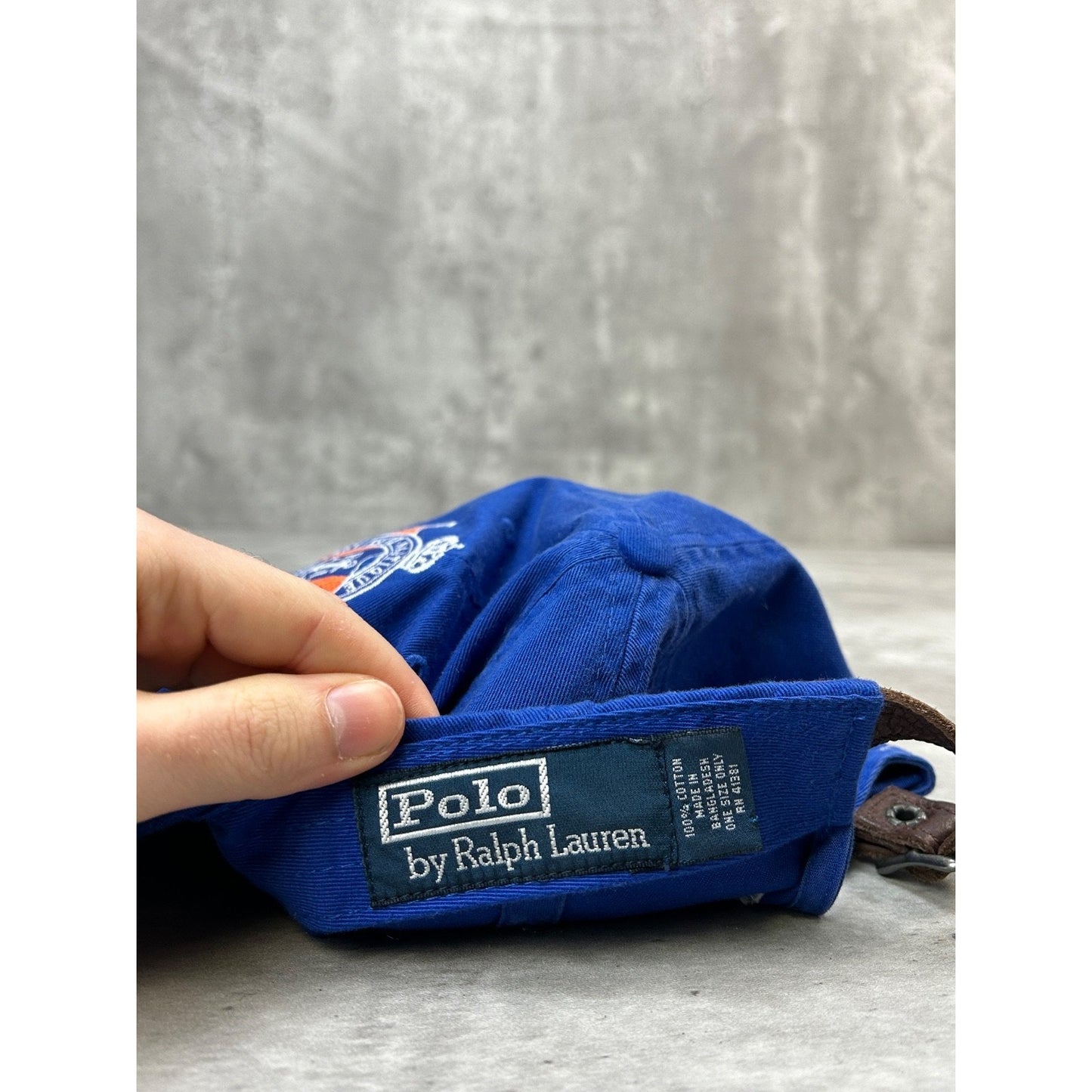 Vintage Polo Ralph Lauren Institute Nautique Embroidered Crest Stapback Hat OSFA