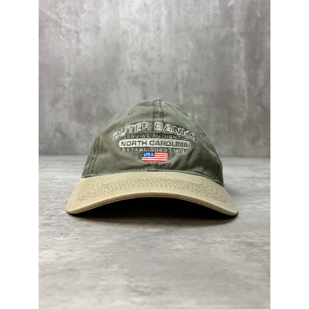 Vintage Outer Bands North Carolina Embroidered Two Tone Strapback Hat OSFA