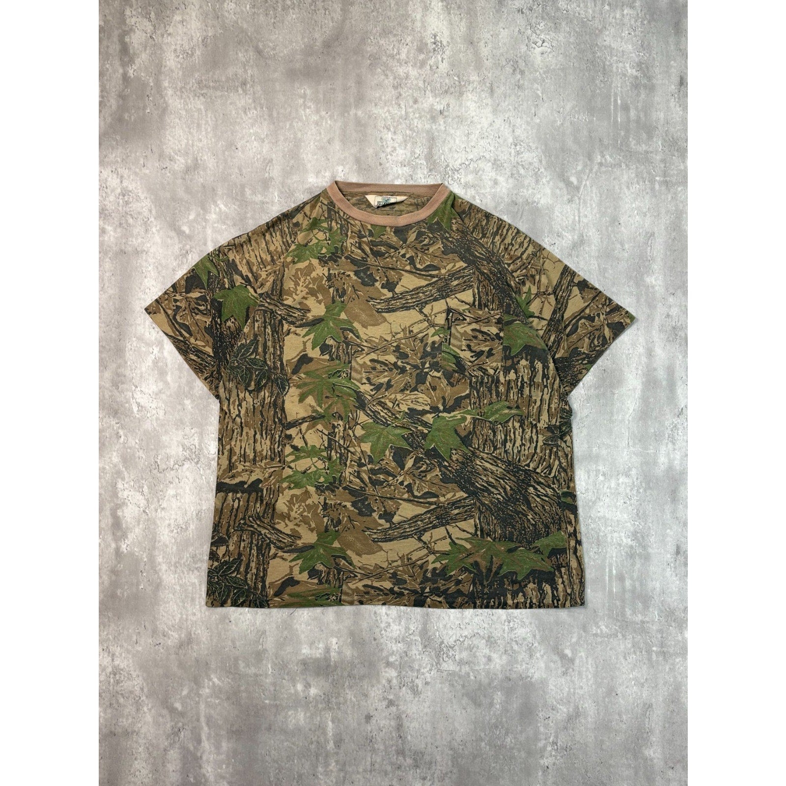 Vintage 80s/90s Redhead Realtree Camo Hunting T-Shirt Size XL
