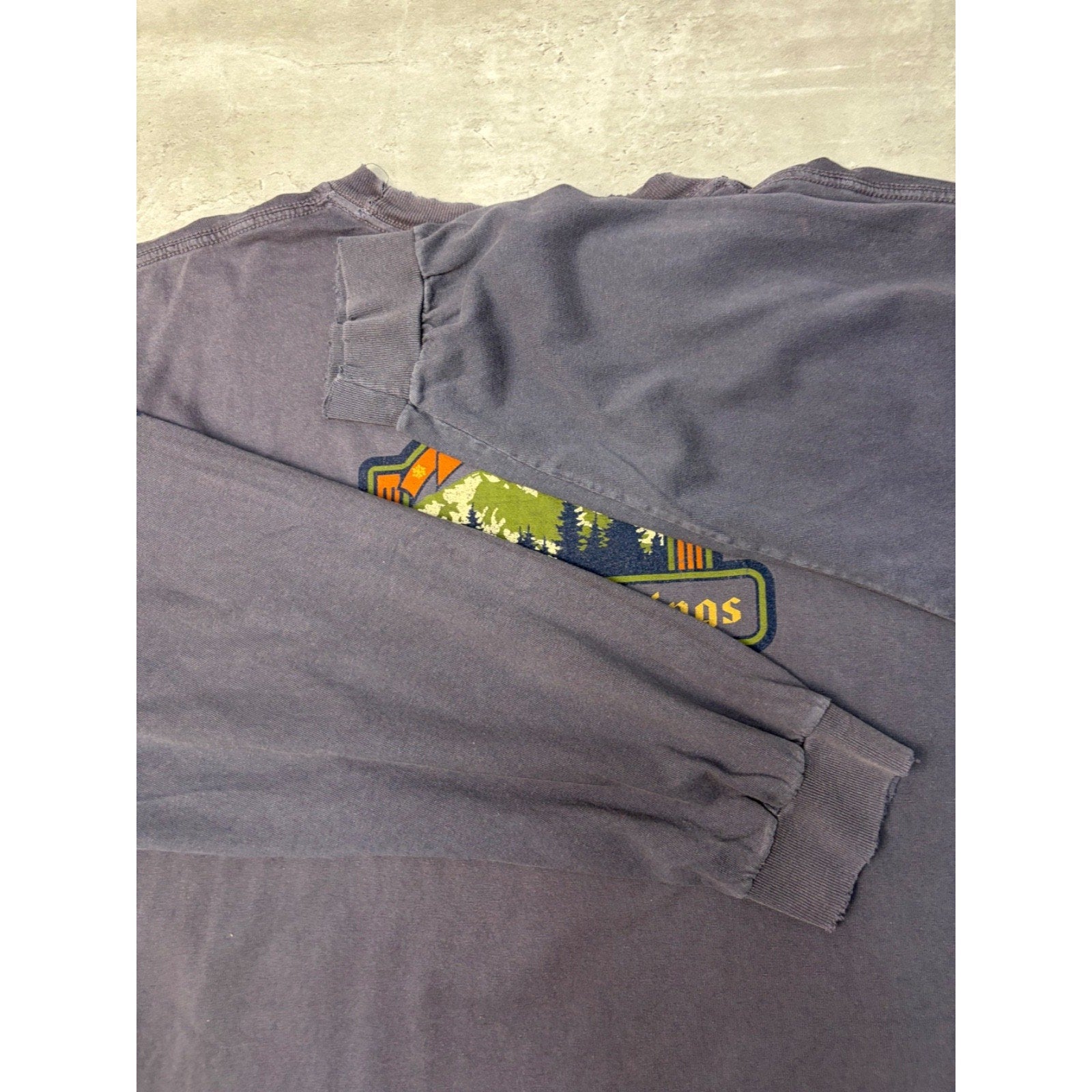Vintage Chico Hot Springs Destination Graphic Long Sleeve T-Shirt Size XL
