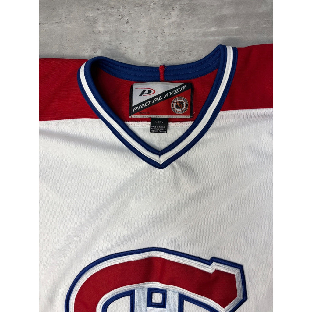Vintage 90s Montreal Canadiens NHL Pro Player Hockey Jersey Size Large