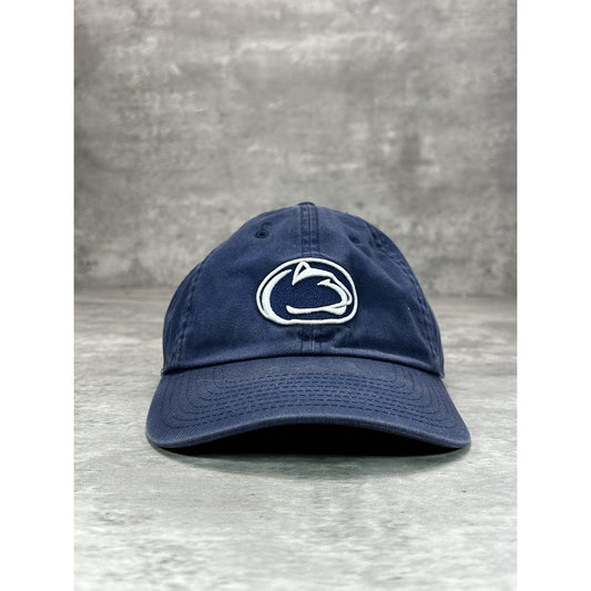 Penn State Nittany Lions NCAA Embroidered Logo Strapback Hat OSFA Navy Blue