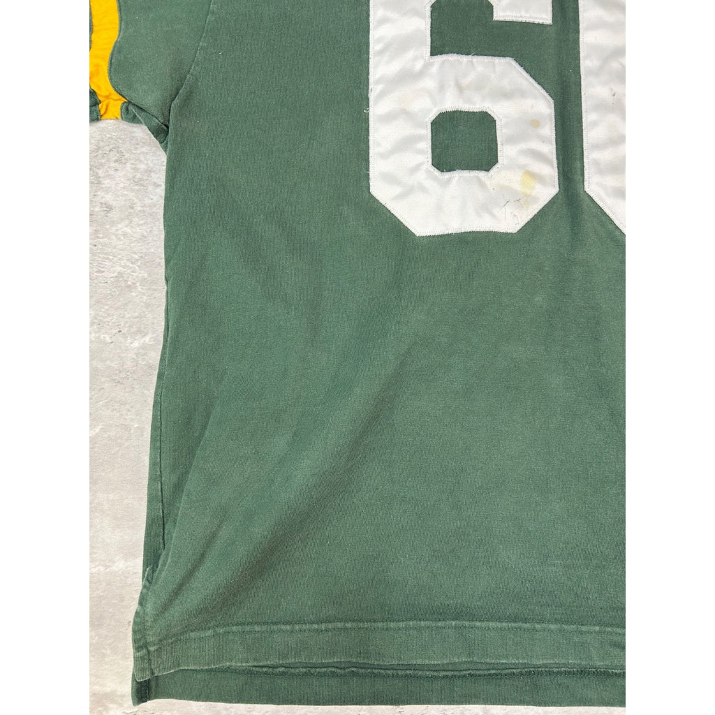 Vintage 90s Phillip Nitschke #66 Green Bay Packers NFL Jersey Sweatshirt Size XL
