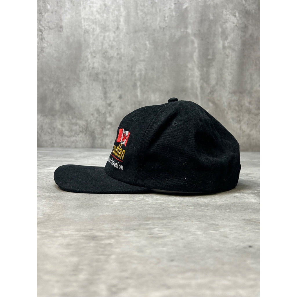 Vintage 90s Tax Me Im Canadian Graphic Spellout Strapback Hat OSFA