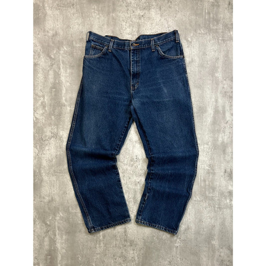 Vintage Dickies Dark Wash Denim Workwear Pants Size 36