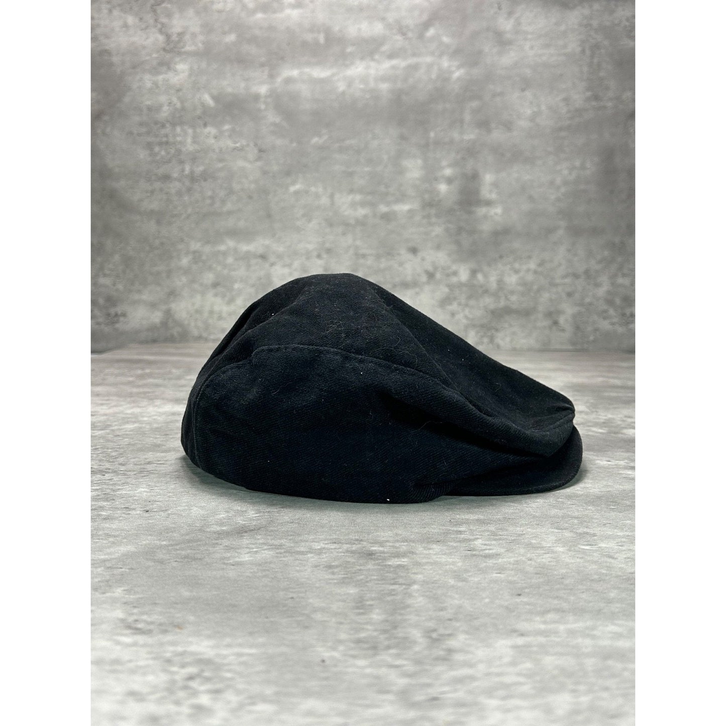 Vintage 90s Nike Embroidered Swoosh Newsboy Hat Size Large Black