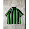 Vintage 90s Nike Embroidered Swoosh Striped Soccer Jersey Size Medium