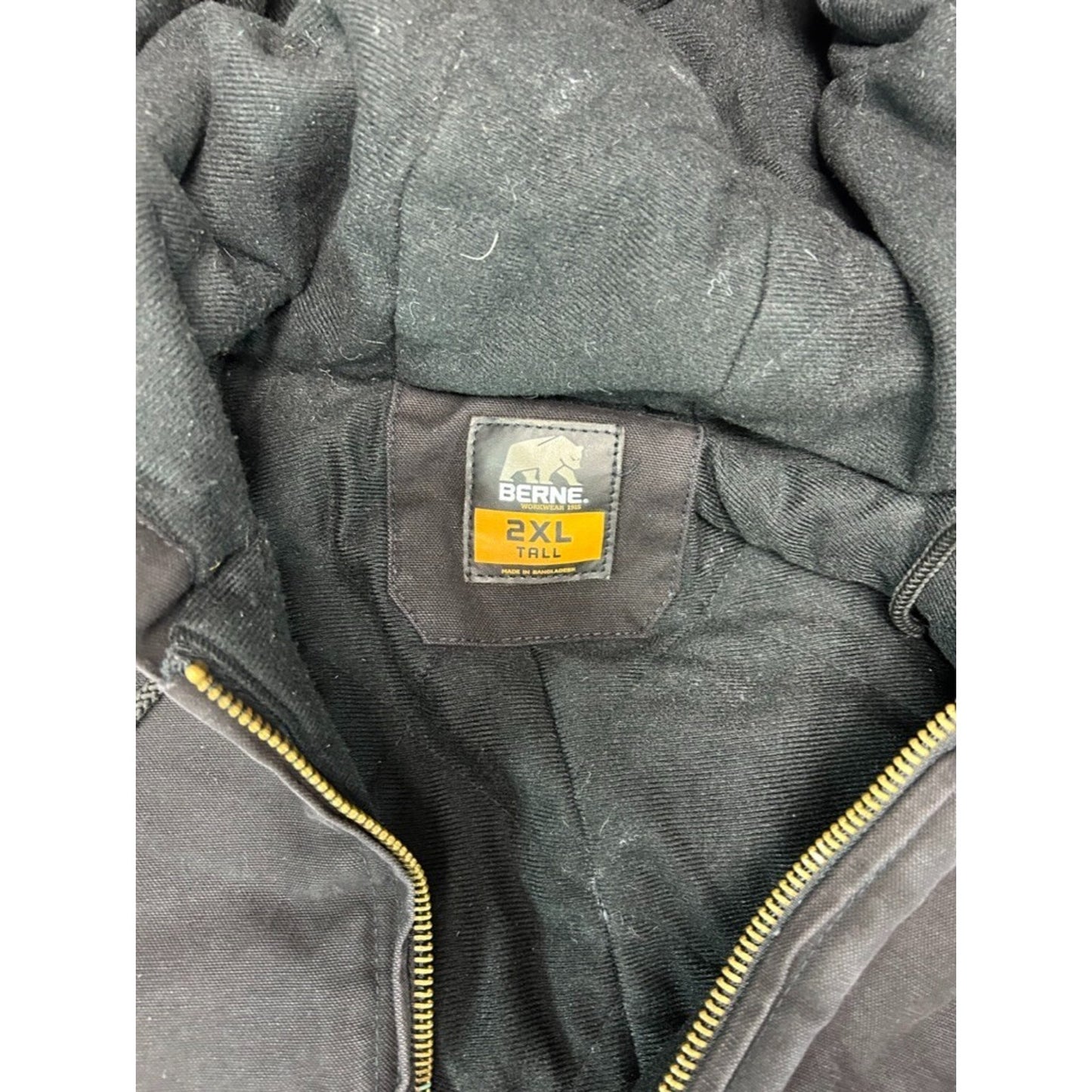 Berne Quilted Lined Canvas Workwear Arctic Style Jacket Size 2XLT
