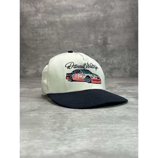 Vintage 90s Darrell Waltrip #17 Nascar Embroidered Racecar Snapback Hat OSFA