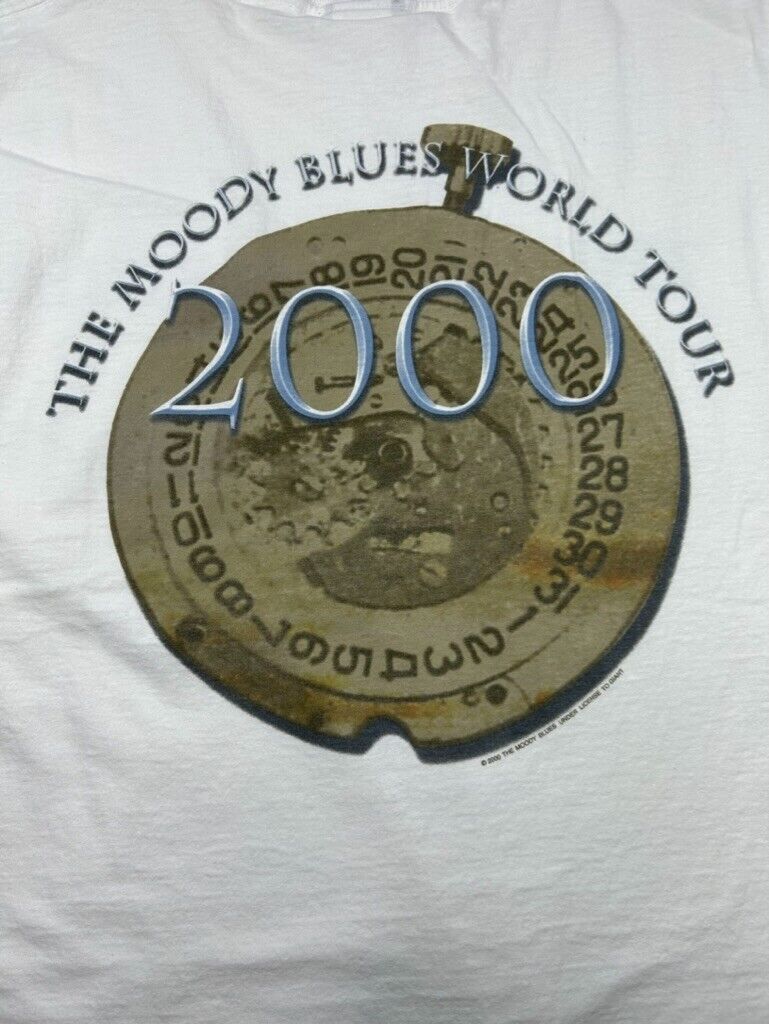 Vintage 2000 The Moody Blues World Tour Music Concert Graphic T-Shirt Size Large