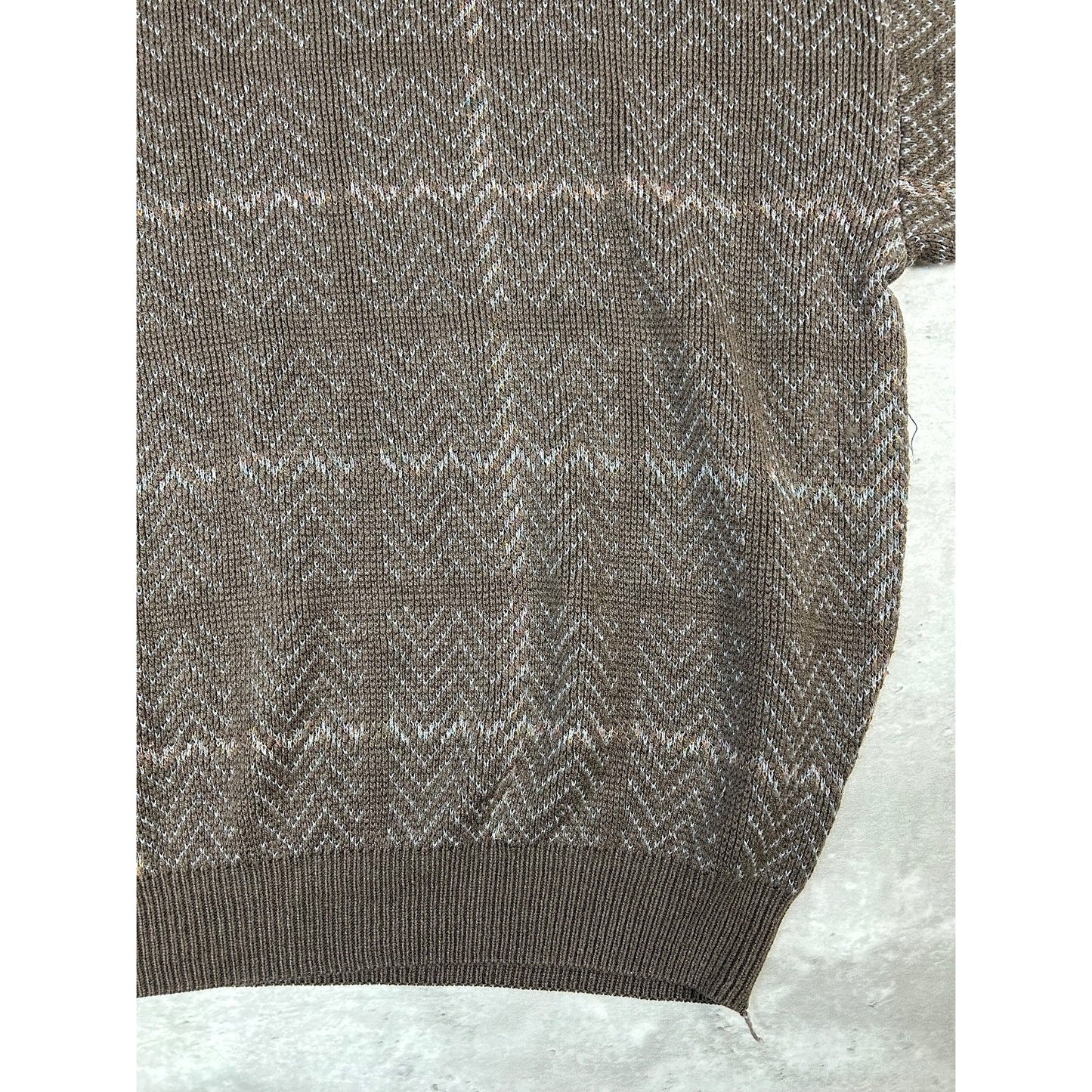 Vintage 90s Plaid Print Earth Tone Pullover Knit Sweater Size 3XL