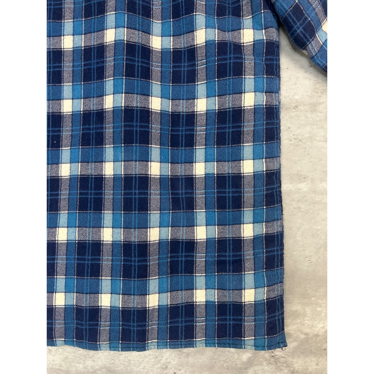 Vintage 90s Quilted Lined Plaid Double Pocket Jacket Size Large