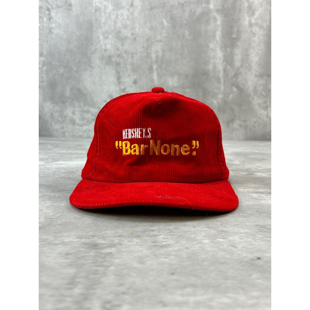 Vintage 90s Hershey Bar None Embroidered Spellout Snack Snapback Hat OSFA